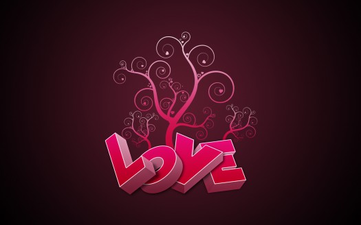 صور رومانسية للعشاق  Love in Pink Wallpaper حب وغرام