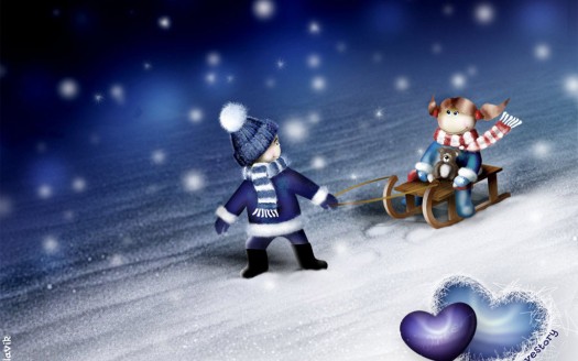 صور رومانسية للعشاق  Winter Love Wallpaper حب وغرام