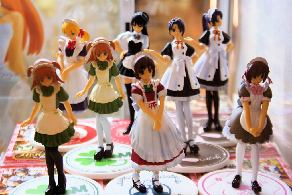 Anime Maid Figurines at Nakano Broadway