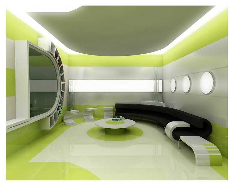 green interior design ديكور