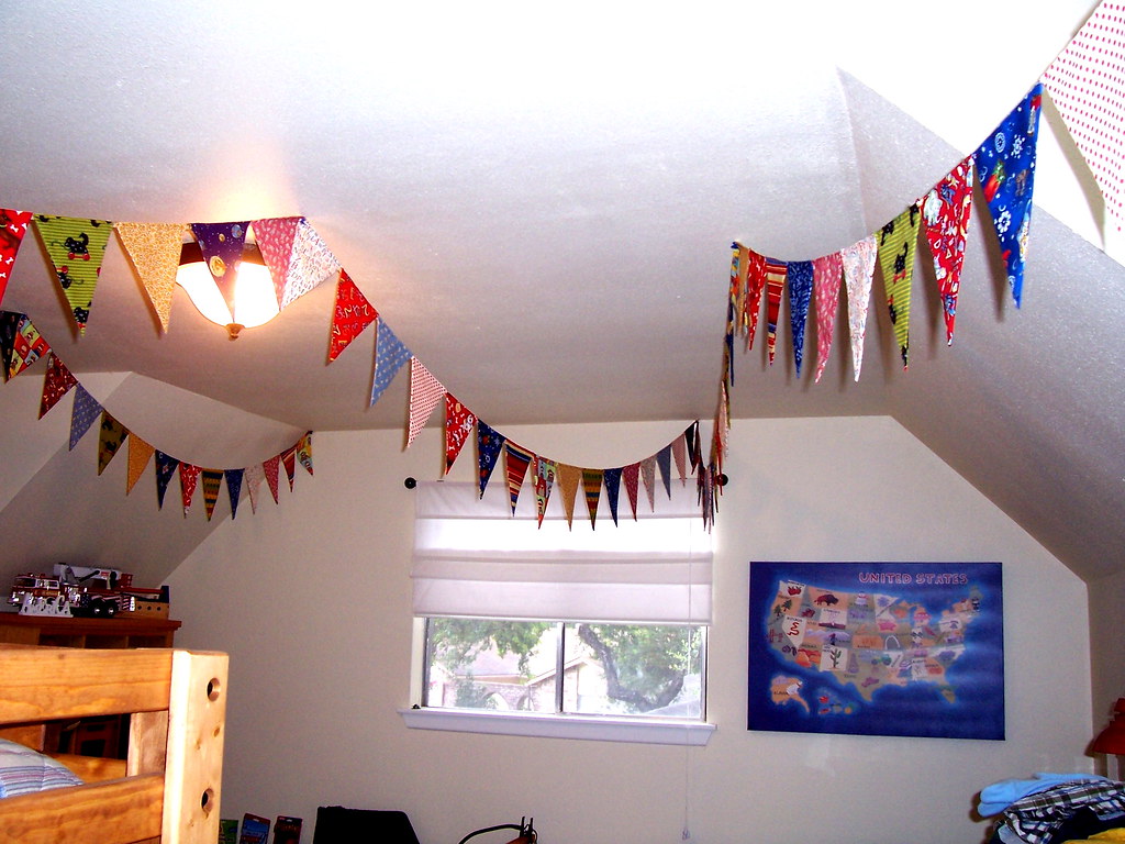 Kids room decor - flags