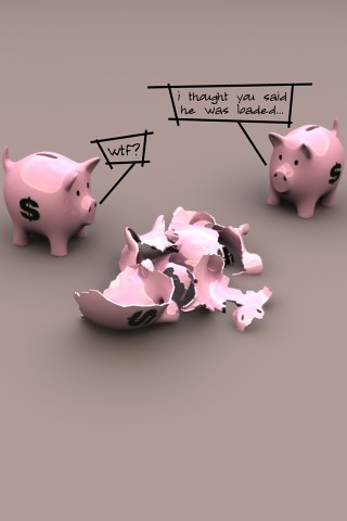 iPhone Wallpaper - Piggy Bank