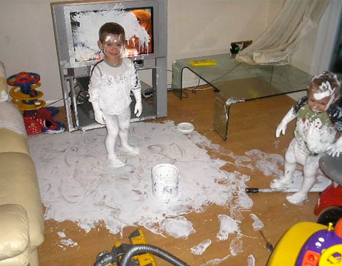 Kids. A Gallon of Paint. What Could Go Wrong?